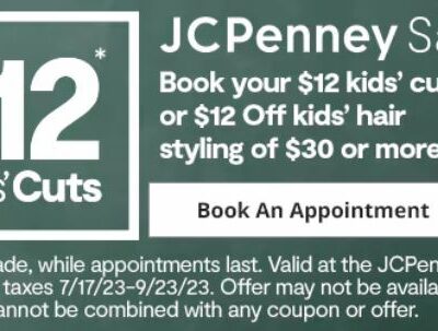2023 JCPenney back-to-school haircut deal