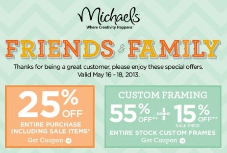 25% off until 8/11  Michaels coupon, Coupons, Free printable coupons