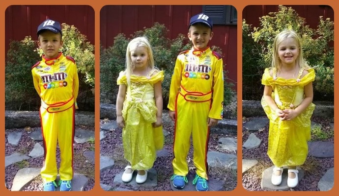 Halloween Express kids collage