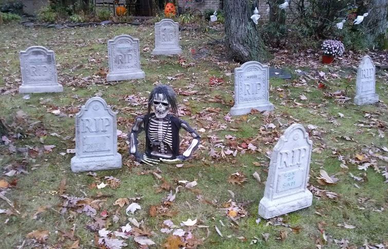 Halloween graveyard