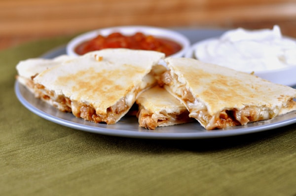 BBQ Turkey Quesadillas