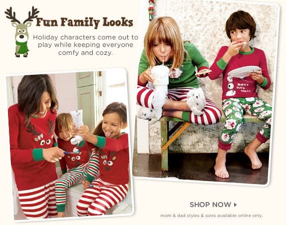 Gymboree: $15 Kids' Christmas Pajamas!
