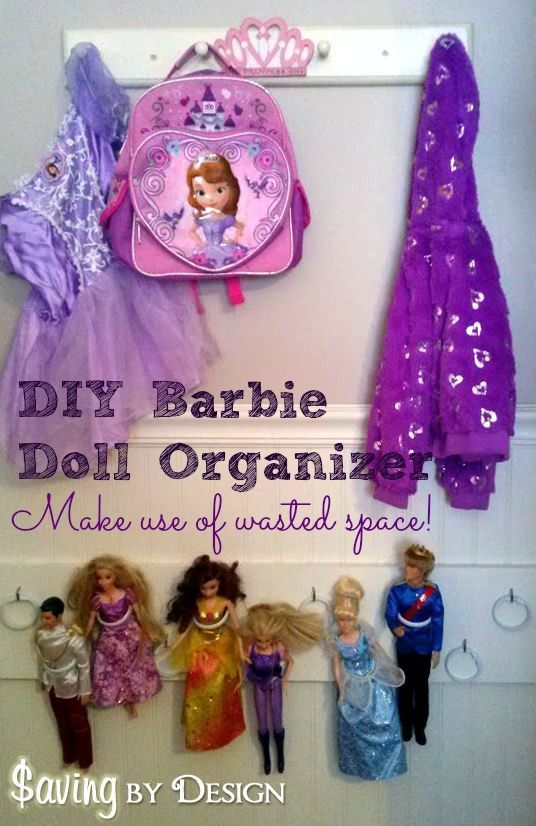 DIY Barbie Doll Organizer - Cheap & Easy!