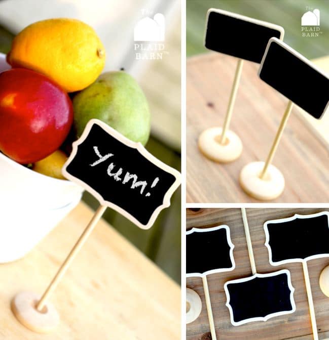chalkboard signs and stands