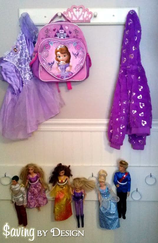 DIY Barbie Doll Organizer Cheap Easy Saving by Design