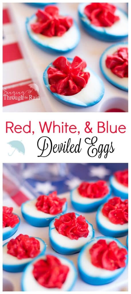4th of July deviled eggs