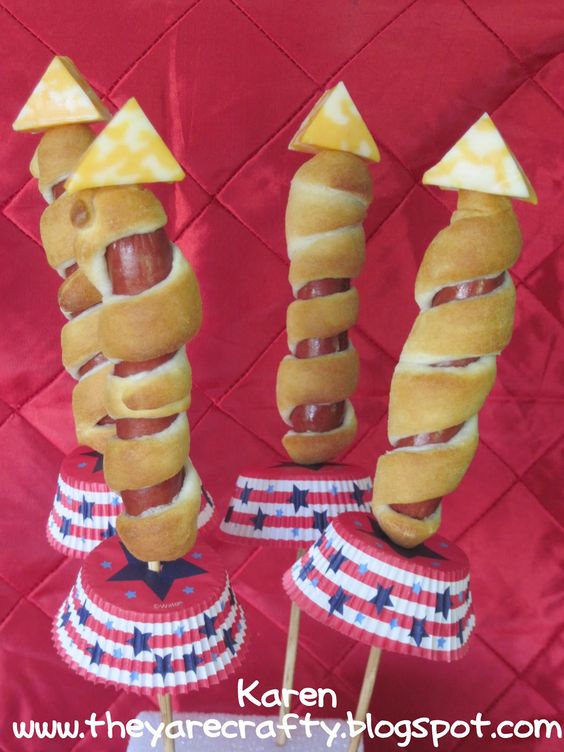 4th of July hot dog rockets