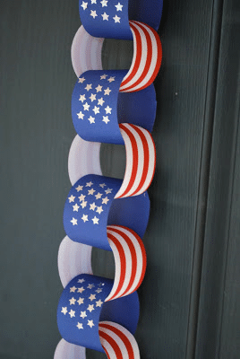 4th of July paper garland