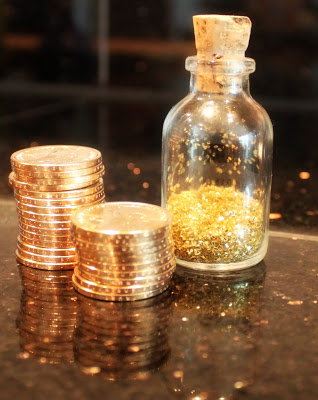 gold coins and fairy dust