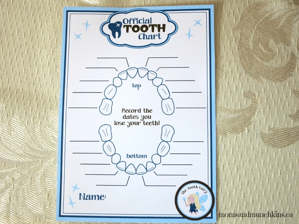 tooth fairy chart