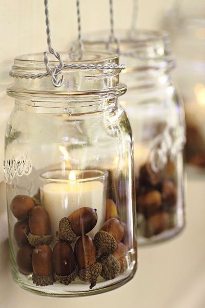 These acorn crafts are super easy and allow you to decorate your home for fall on a tight budget. Involve the whole family for a day of fall fun :)