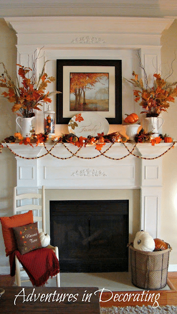 Fall Mantel Decor | 10 Frugal Fall Fireplace Decor Ideas