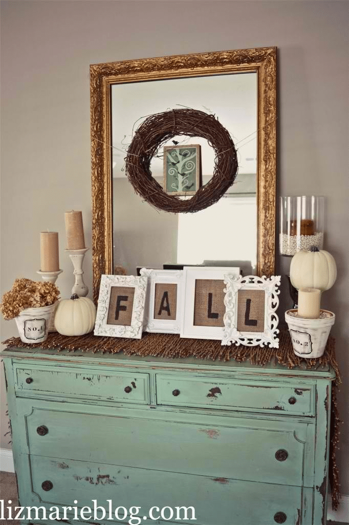 fall burlap frames