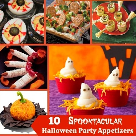 If you're looking to create a table full of super scary Halloween appetizers for your upcoming party, this will definitely get you started!