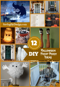 12 Ghoulish Halloween Front Porch DIY Ideas | Saving by Design