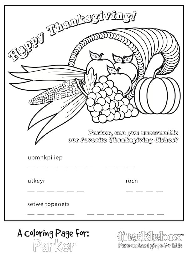 10 free thanksgiving coloring pages  savingdesign