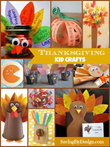 15 Thanksgiving Crafts and Activities For Kids | Saving by Design