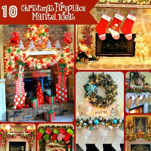 It's so much fun to decorate the mantel each year and add a new little piece of pizzazz to it. Here are 10 Christmas Fireplace Mantel Ideas that I LOVE!