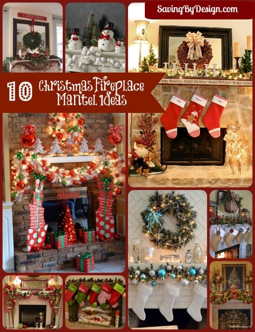 It's so much fun to decorate the mantel each year and add a new little piece of pizzazz to it. Here are 10 Christmas Fireplace Mantel Ideas that I LOVE!