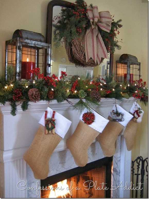 It's so much fun to decorate the mantel each year and add a new little piece of pizzazz to it. Here are 10 Christmas Fireplace Mantel Ideas that I LOVE!