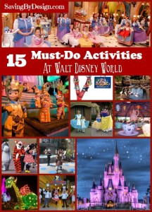 15 Fun Must-Do Vacation Activities At Disney World | Saving By Design