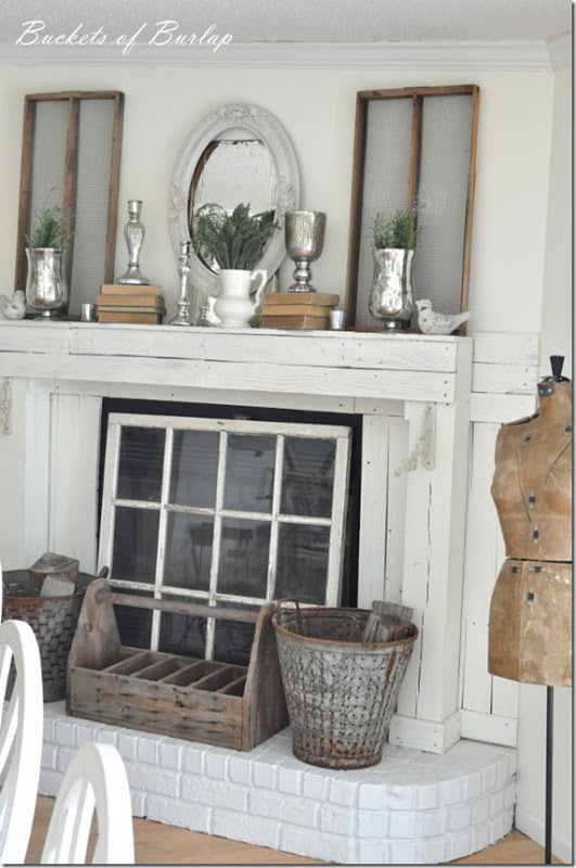 It seems like I am full of inspiration for holiday mantels, but struggle with fireplace mantel ideas for summer. Not anymore! Take a look at these beauties!