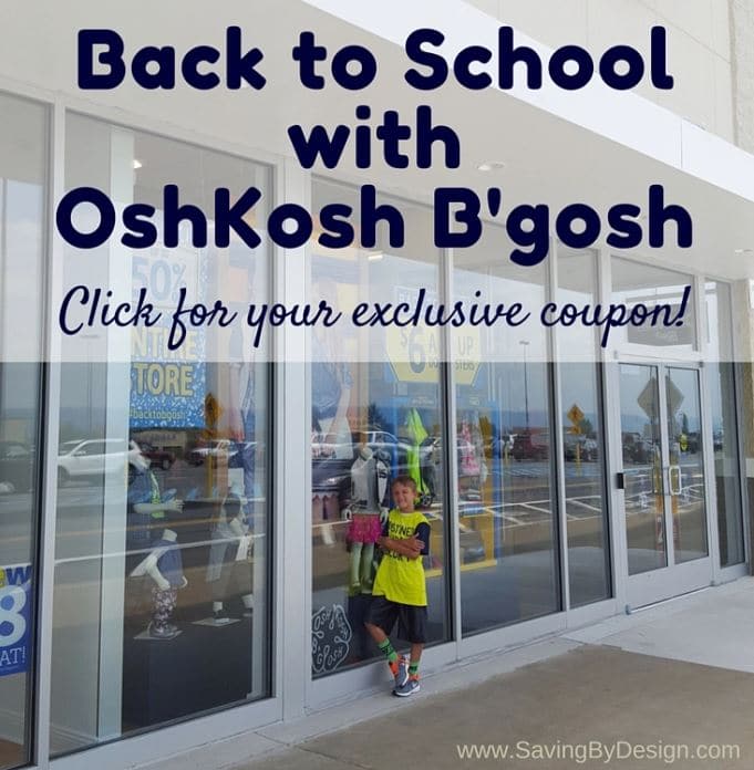 Back to School Shopping with OshKosh B'gosh