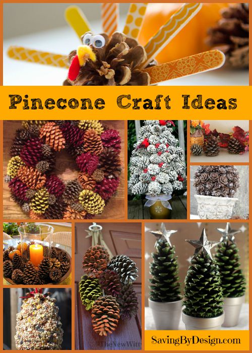 6 adorable pinecone crafts. Hello, fall!