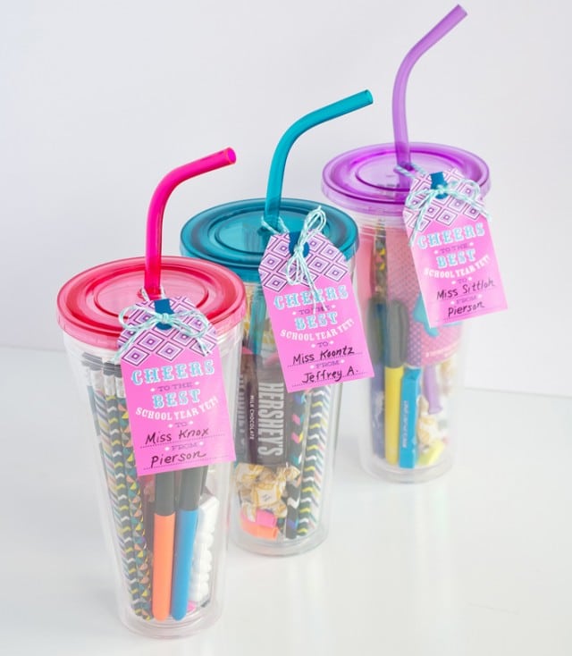 teacher gift - goodies and supplies tumbler