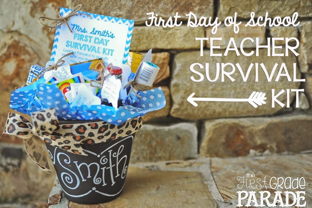 teacher gift - teacher survival kit