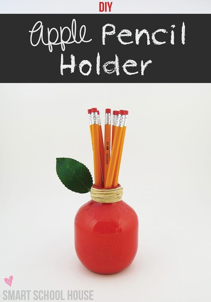 teacher gift - apple pencil holder