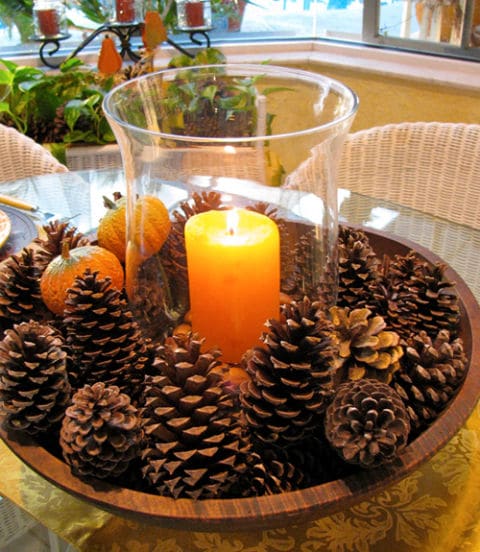 Pine Cone Craft Ideas for Festive Fall Decorating | Saving by Design