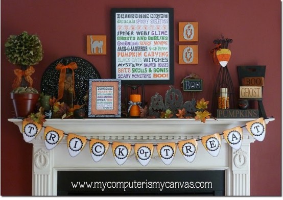 10 Frightfully Fabulous Halloween Fireplace Mantels Saving By Design