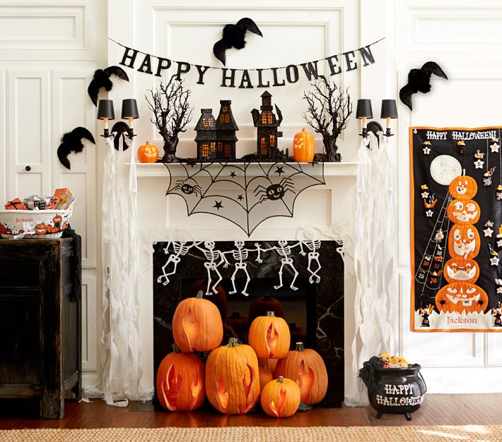 10 Frightfully Fabulous Halloween Fireplace Mantels Saving By Design