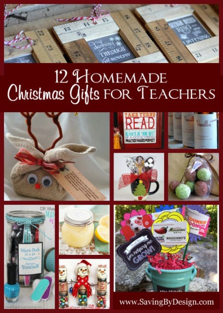 12 Homemade Christmas Gifts for Teachers | Saving by Design