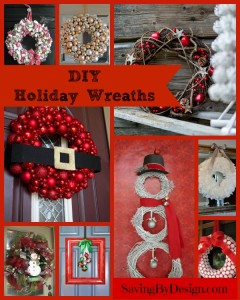 10 Homemade Holiday Wreaths...Don't Buy, DIY! | Saving by Design