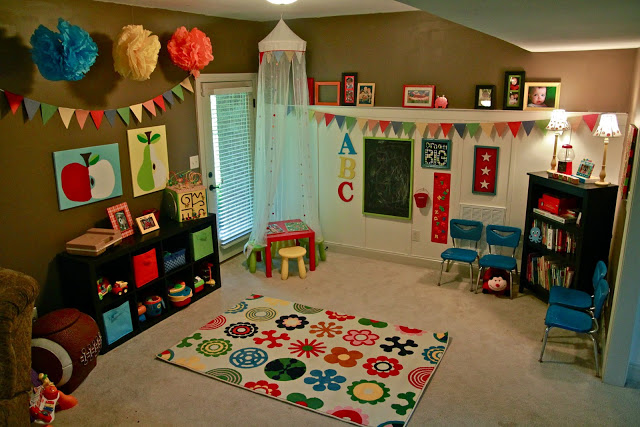 Looking for inspiration? I don't know many children who wouldn't absolutely love any of these bright, colorful, and fun kids playroom ideas!