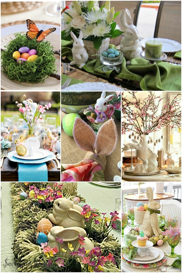 Easter table decorations