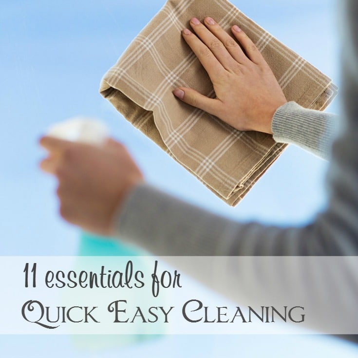 essentials for quick easy cleaning
