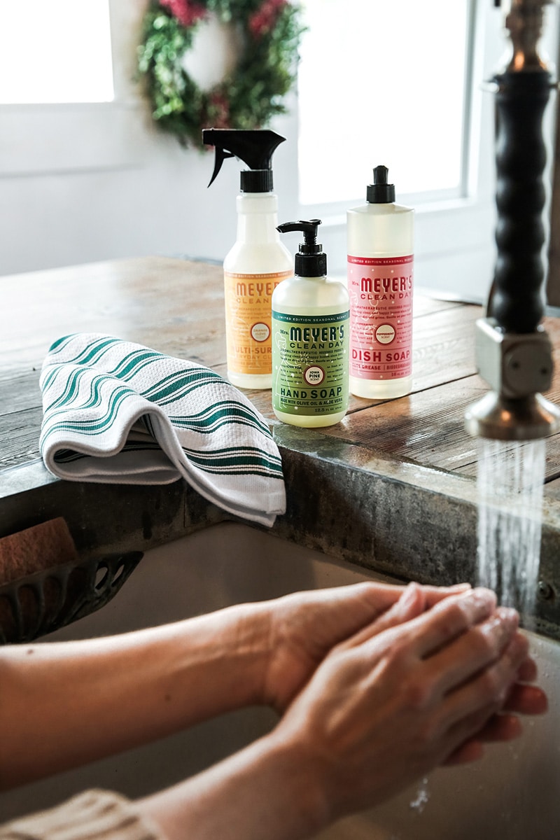 Make your home feel warm and welcoming this holiday season with FREE Mrs. Meyer's seasonal cleaners in Peppermint, Orange Clove, and Iowa Pine!