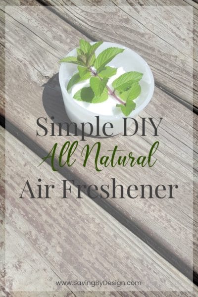 This super simple DIY natural air freshener will save your family from all those yucky chemicals and save you some money too!