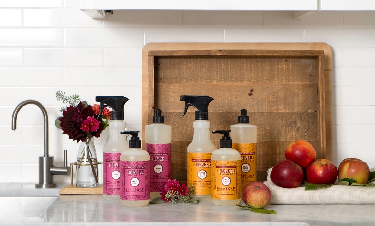 FREE Mrs. Meyer's fall cleaners!