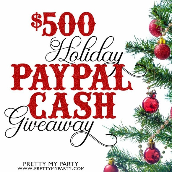 Who would like to win $500 cash?! We've teamed up with a group of awesome bloggers and businesses to bring you the $500 Holiday Cash Giveaway!