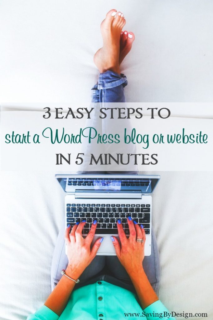 Ready to start a blog? This tutorial will walk you through 3 easy steps to start a WordPress blog or website in 5 minutes.