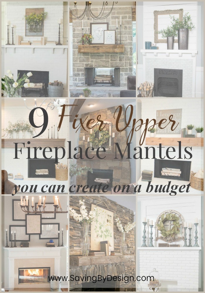 Seriously, is anyone else as addicted to Fixer Upper as me?! Here are 9 Fixer Upper fireplace mantels you can create on a budget...which will you choose?