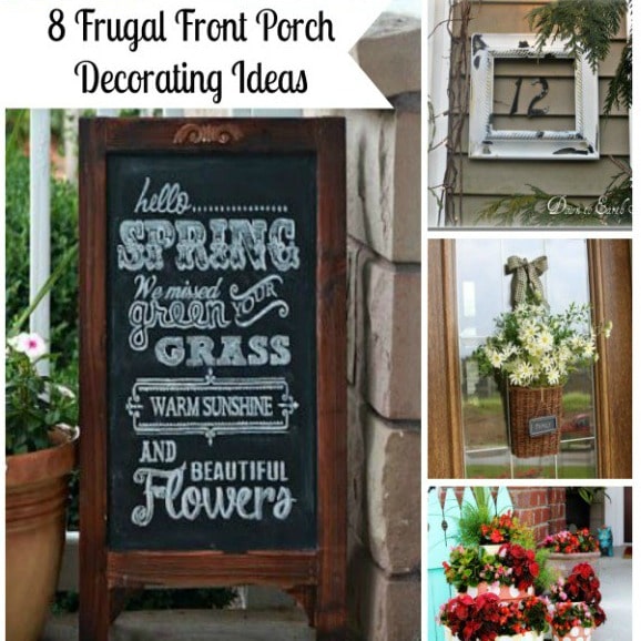 These frugal front porch decorating ideas will help take your entryway from drab to fab without breaking the bank! You'll be excited to show off your porch!