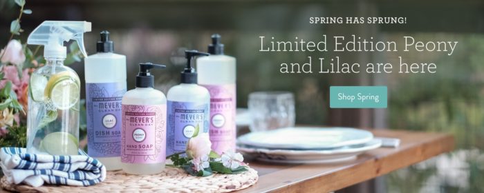 See how I created this beautiful Mrs. Meyer's Mother's Day gift basket full of natural, heavenly-scented products for free! Your mom will LOVE it!