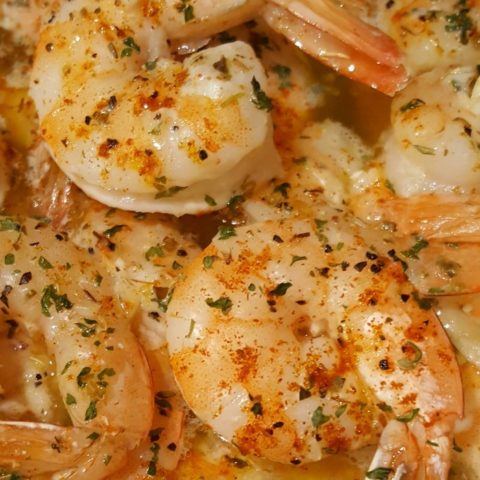 Make the perfect shrimp scampi without standing by the stove to cook it.  In just 20 minutes you'll have a meal that you'll never guess was easily baked!