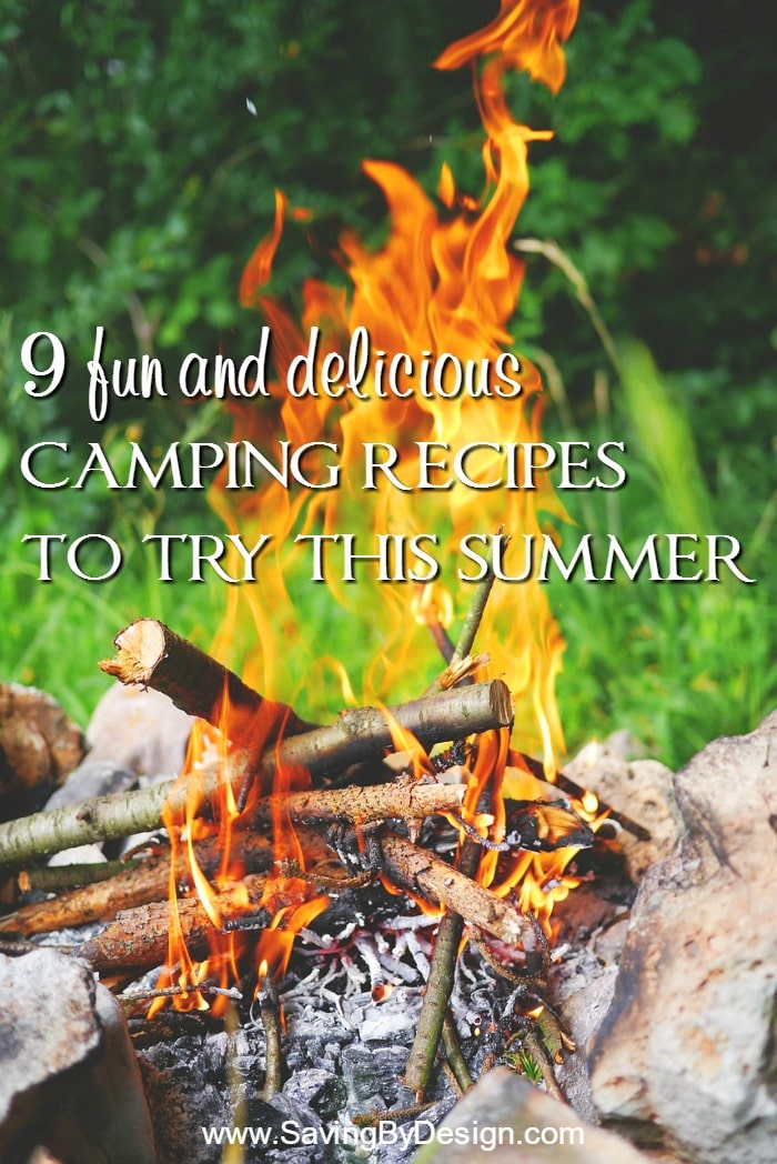 These 9 fun camping recipes are a great way to get some ideas for breakfast, lunch, dinner and most importantly...dessert! 