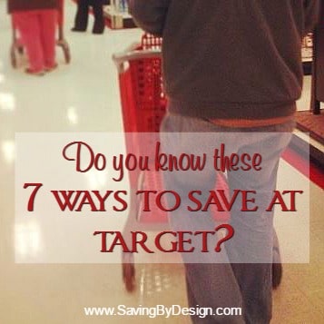 Not only does Target carry awesome merchandise, but there are so many ways to save at Target too...make sure you know these 7 ways to grab a deal at Target!